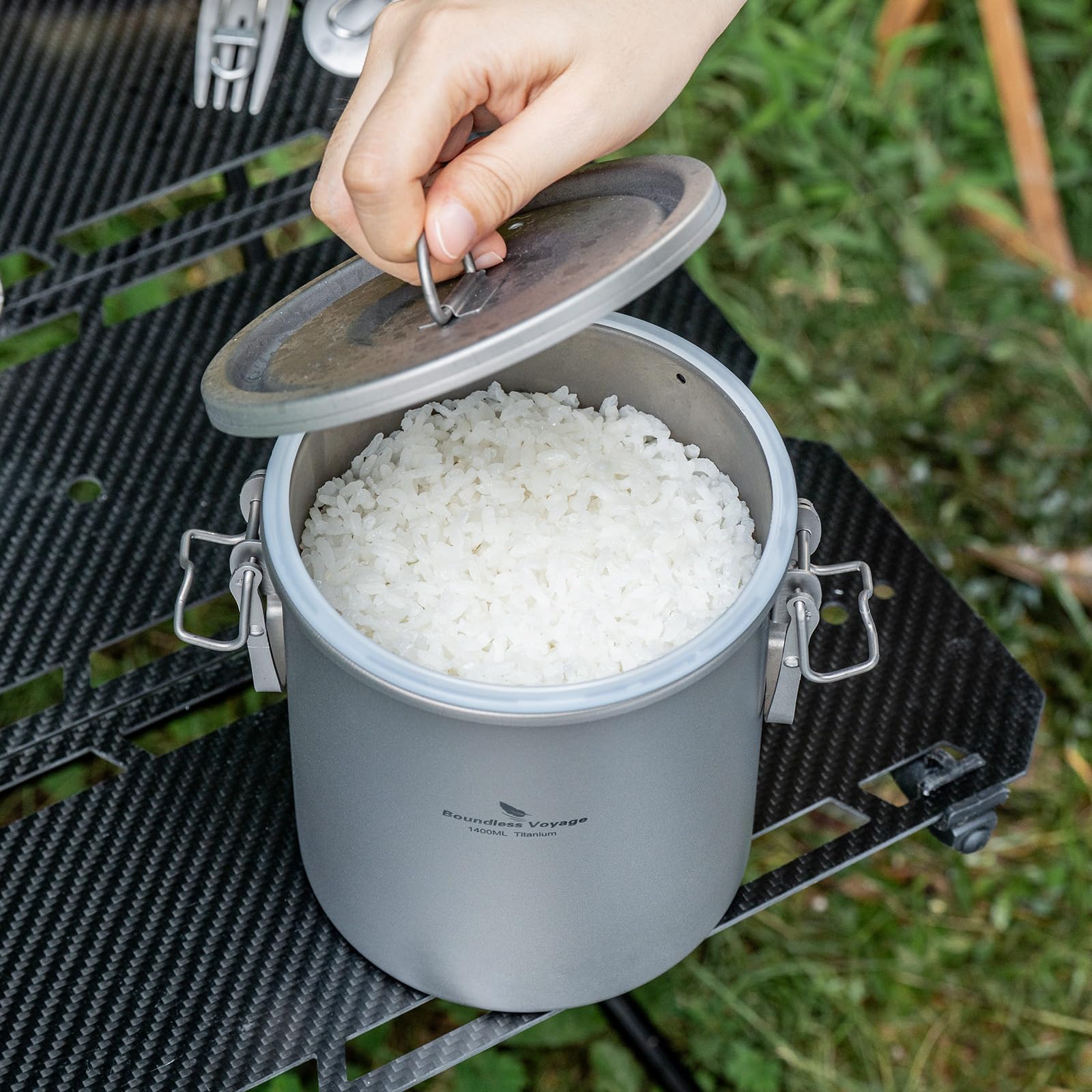 Boundless Voyage Titan Ti-2093-C Casserole multifonction pour la cuisine, la randonnée, le pique-nique