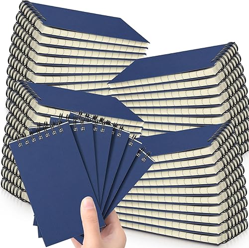 Miniatura 24 de Tenceur 18 piezas de cuadernos de bolsillo pequeños a granel de 3 x 5 pulgadas, cuadernos de notas en espiral mini con tapa superior, cuadernos con