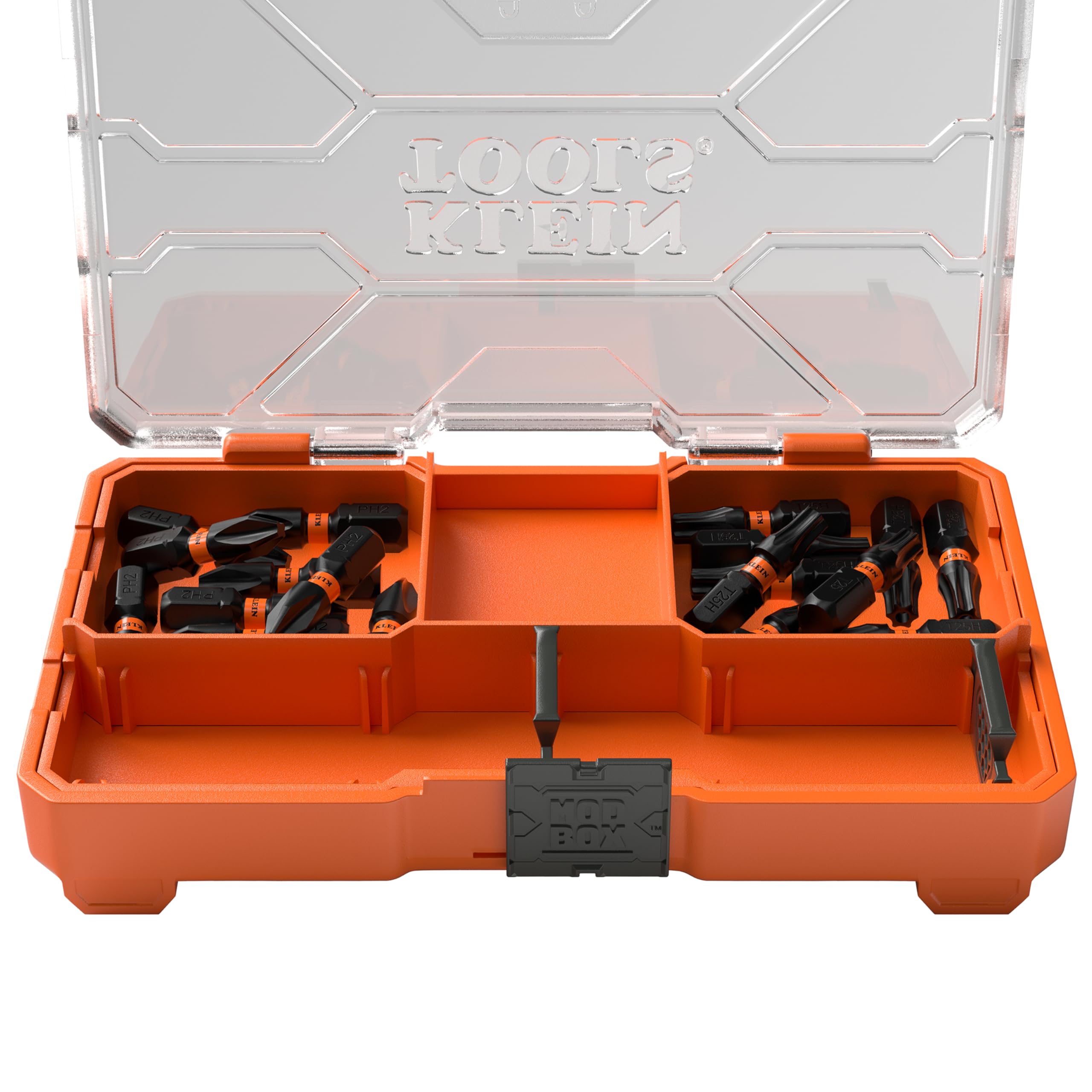 Klein Tools 33001S 20-Piece Impact Driver Bit Set, Slim PH2 T25