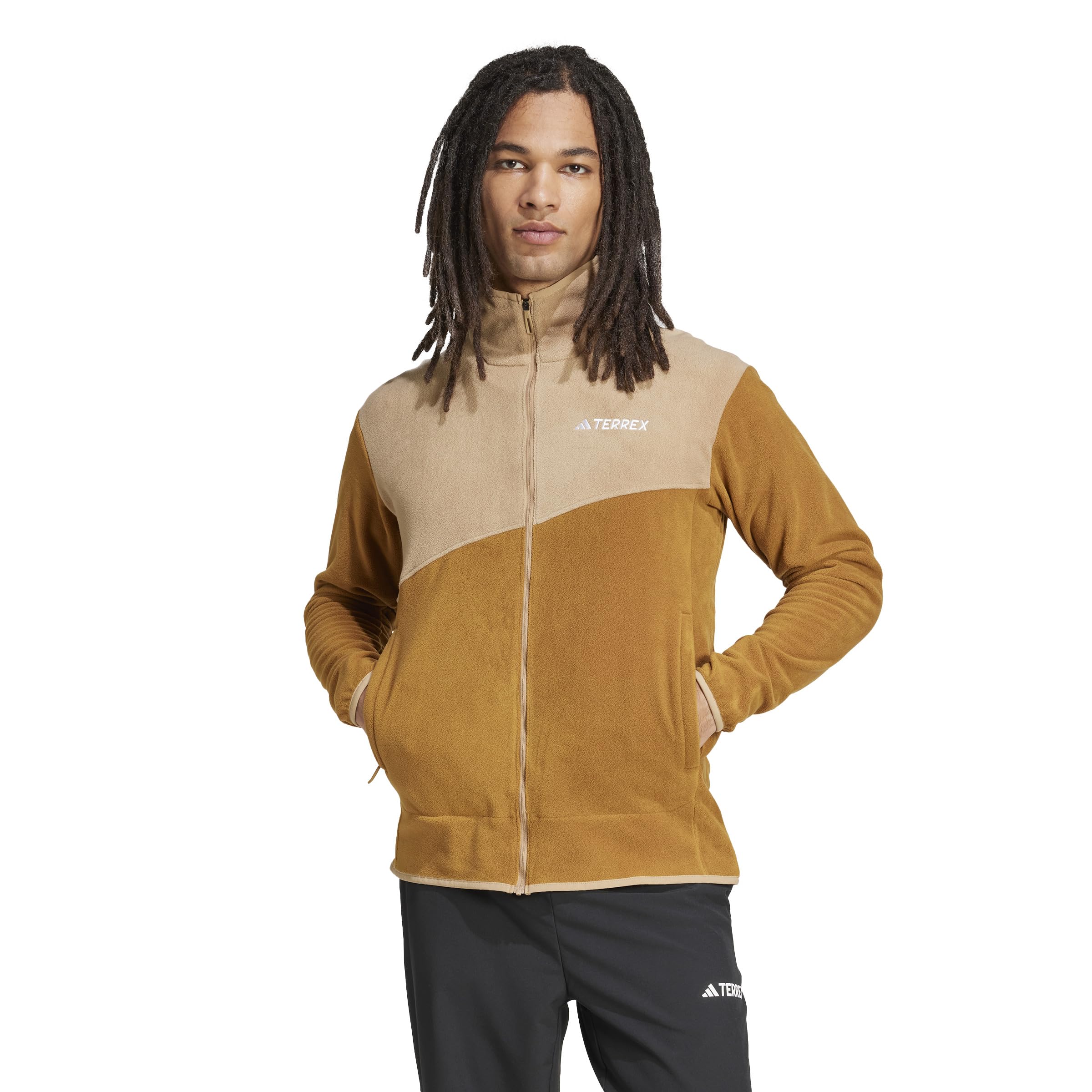 adidas Men's Terrex Multi Full-Zip Fleece Hiking Jacket