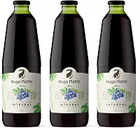 KIT C/3 Suco de Uva Tinto Integral Hugo Pietro (1,35L, SEM GLUTEN)