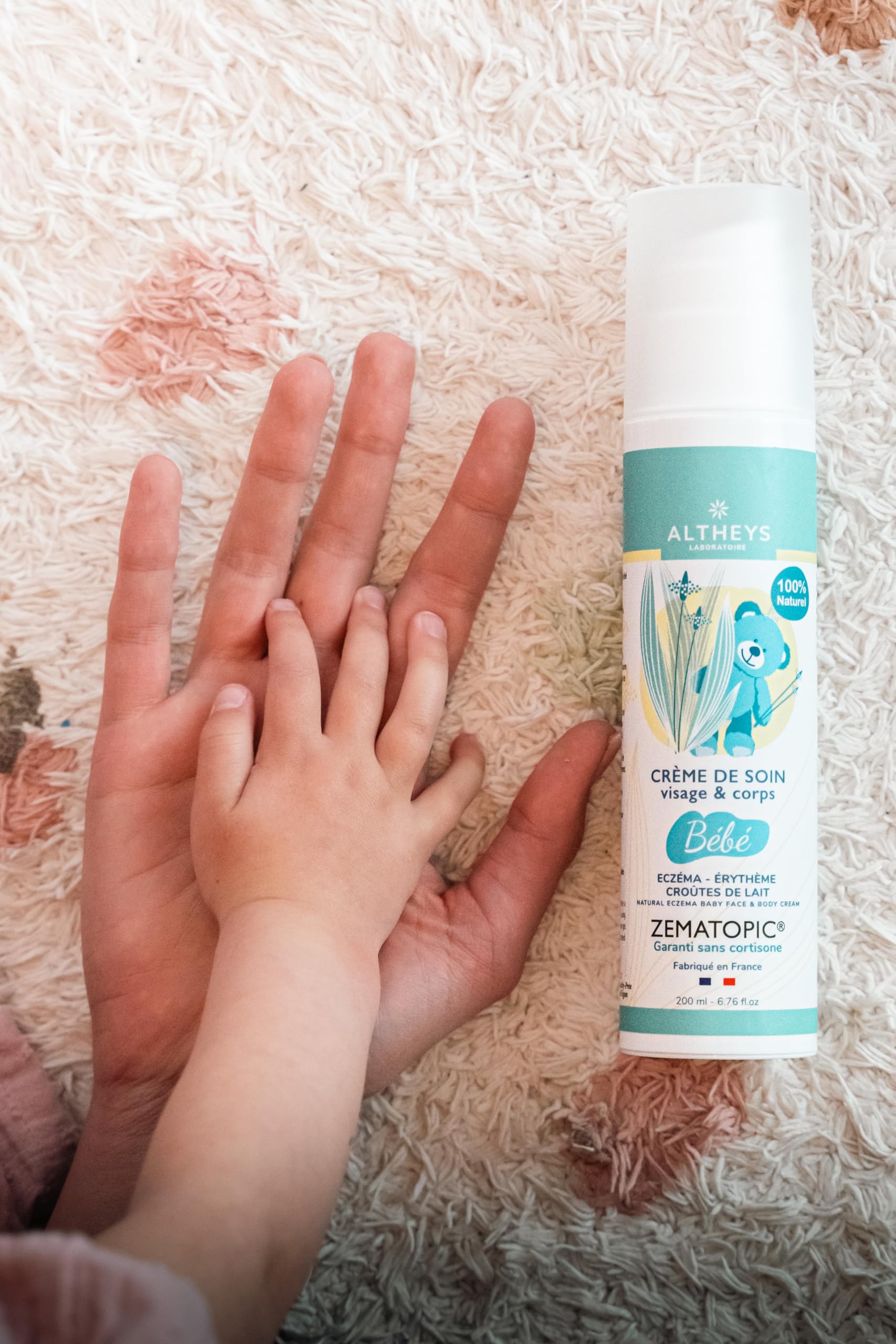 Zematopic | Crème Bébé Eczéma | Apaise, Protège et Répare les Fesses de Bébé | Élimine Croutes de Lait | Sans Parfum | Sans Cortisone | Fabriqué en France | 200ML