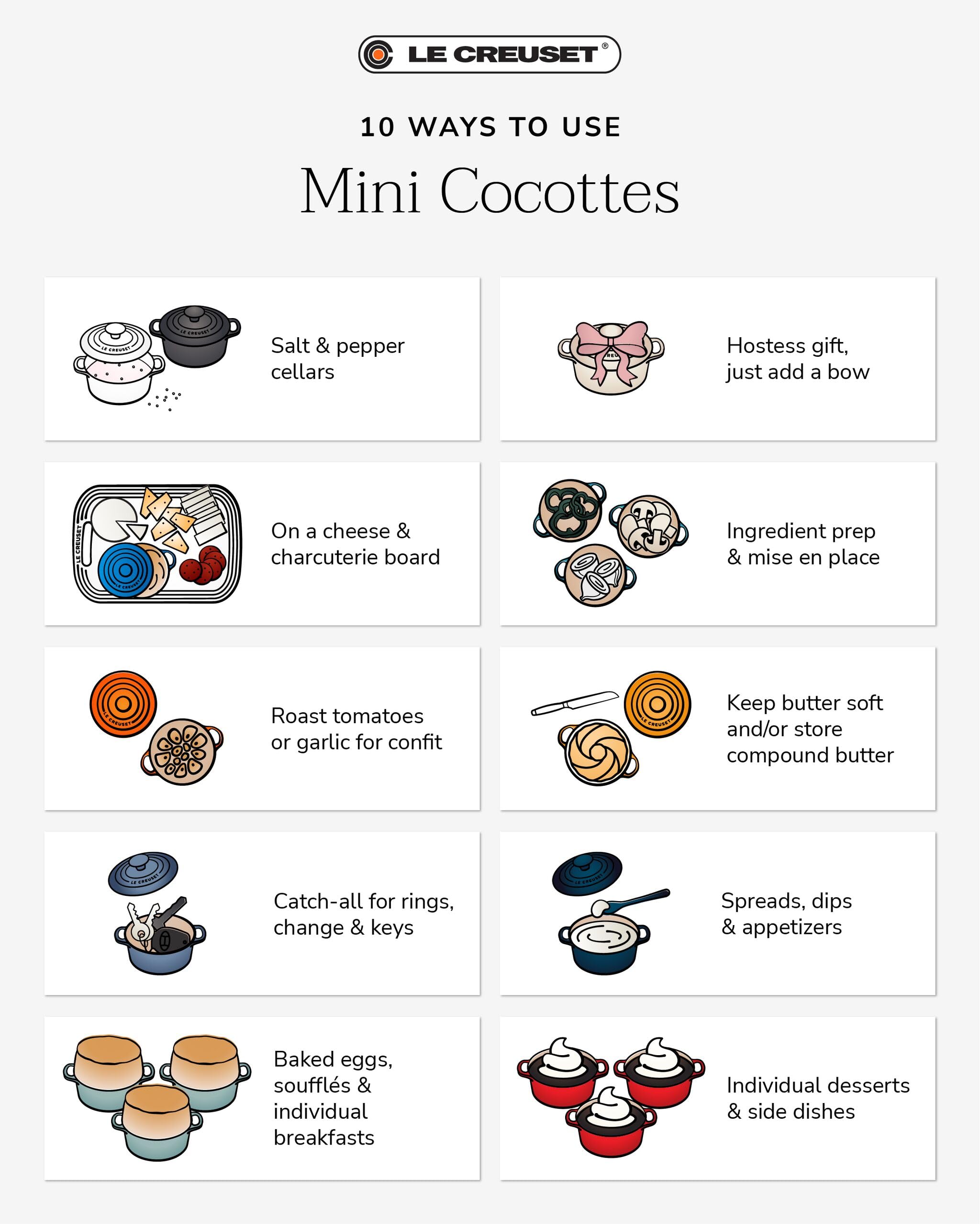 Le Creuset POTERIE Mini COCOTTE Blanco
