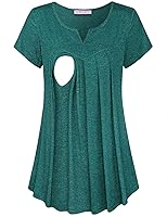 Algopix Similar Product 4 - Joymom Maternity Summer Split V Neck