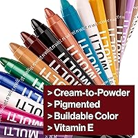 Vista 24 de wet n wild Color Icon MultiStick - Sombra de ojos en crema, maquillaje multifuncional, café oscuro (Cheat Day)