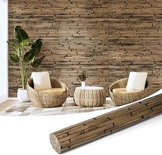 Art3d Natural Bamboo Wall Panel for Interior Wall Decor, Renewable Pole ...
