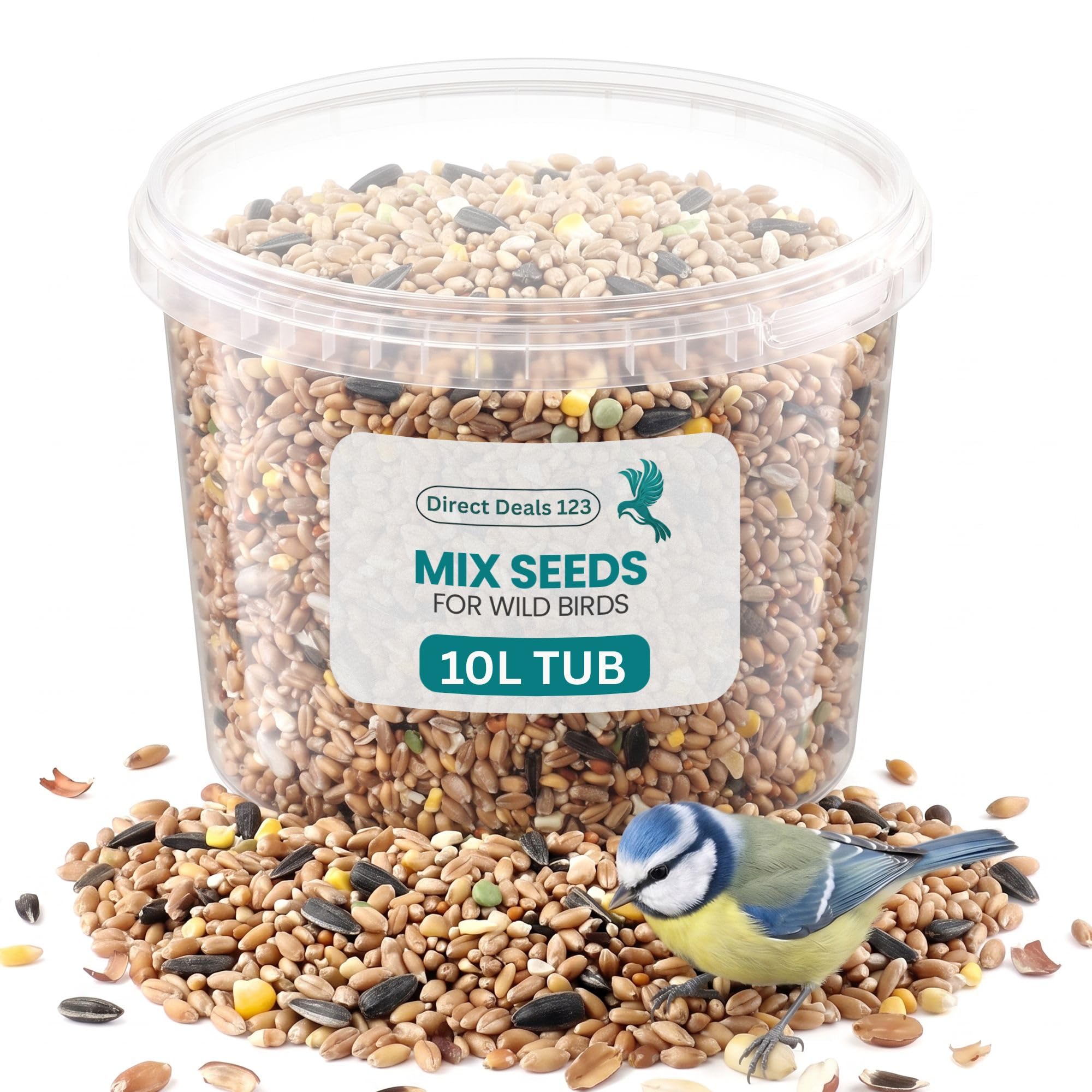 10L Mix Seed Pro for Wild Bird Food, Clean Birds Seed for Small Wildlife