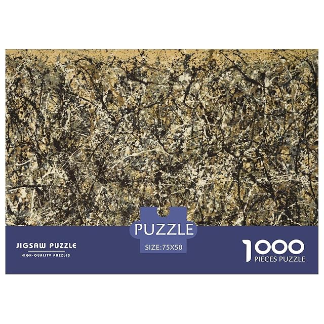 Foto 2 de 7 de Jackson Pollock Puzzle 1000 Piezas, Rompecabezas Adultos, Puzzle Madera, Juguetes Adolescente