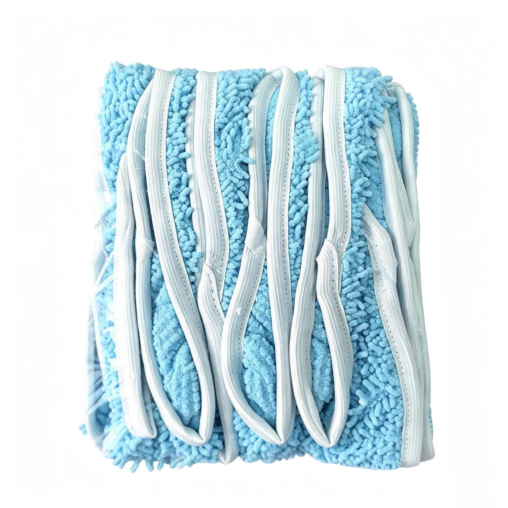 SUPEASY Pack of 10 Chenille Floor Cloths Washable, Interchangeable Microfibre Moist Floor Cloths