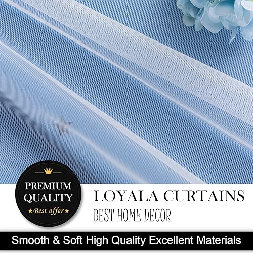 Miniatura 6 de Cortinas de estrellas de doble capa, cortinas opacas para dormitorio, cortinas de niños, cortinas bonitas de 63 pulgadas de largo, juego de 2