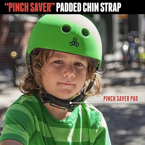 Miniatura 3 de Triple Eight Lil 8 Dual Certified Sweatsaver - Casco de patineta y bicicleta para niños