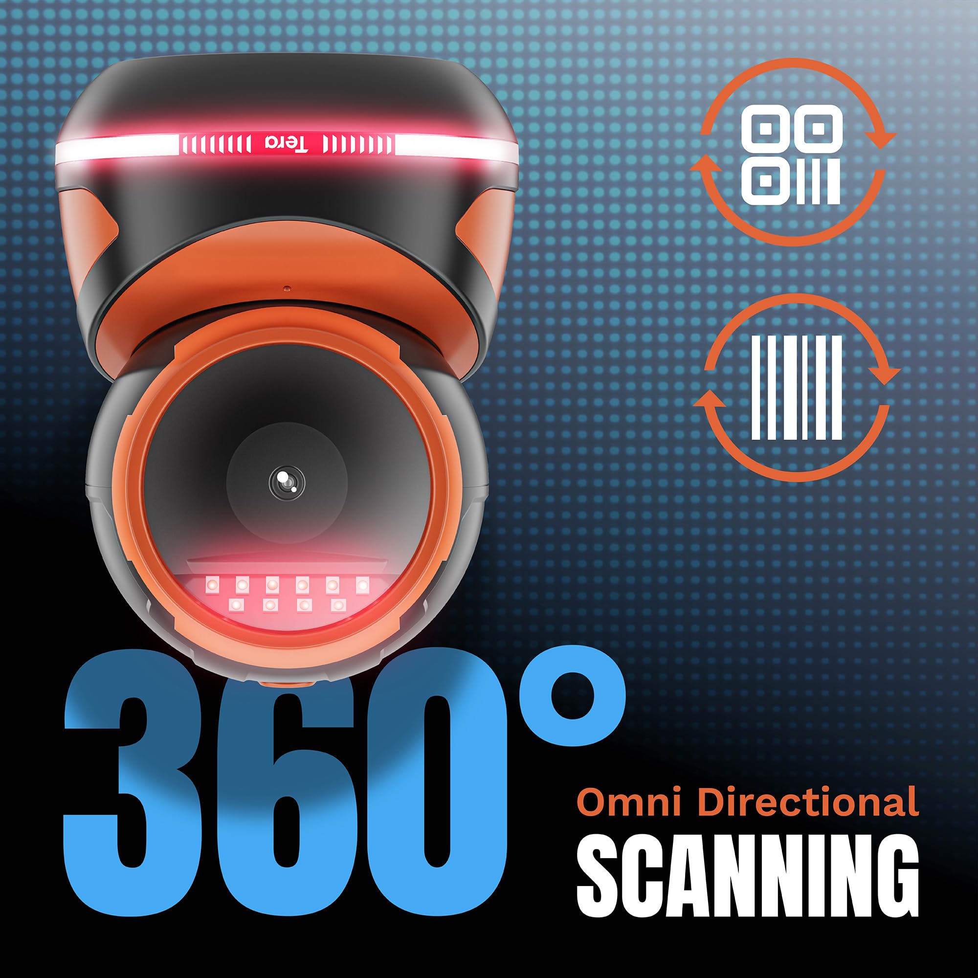 Tera 9700 Barcode Scanner - Omnidirektionaler Desktop-Scanner Für Einzelhandel & Lager