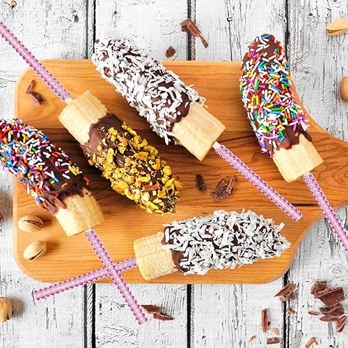 Miniatura 6 de Palitos y bolsas de manzana con purpurina, 24 palitos brillantes con bolsas de caramelo de 30 piezas y 1 rollo de cinta de purpurina de 25 yardas,