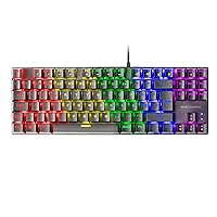 Mars Gaming MK80 Nero, Tastiera Gaming Meccanica TKL FRGB