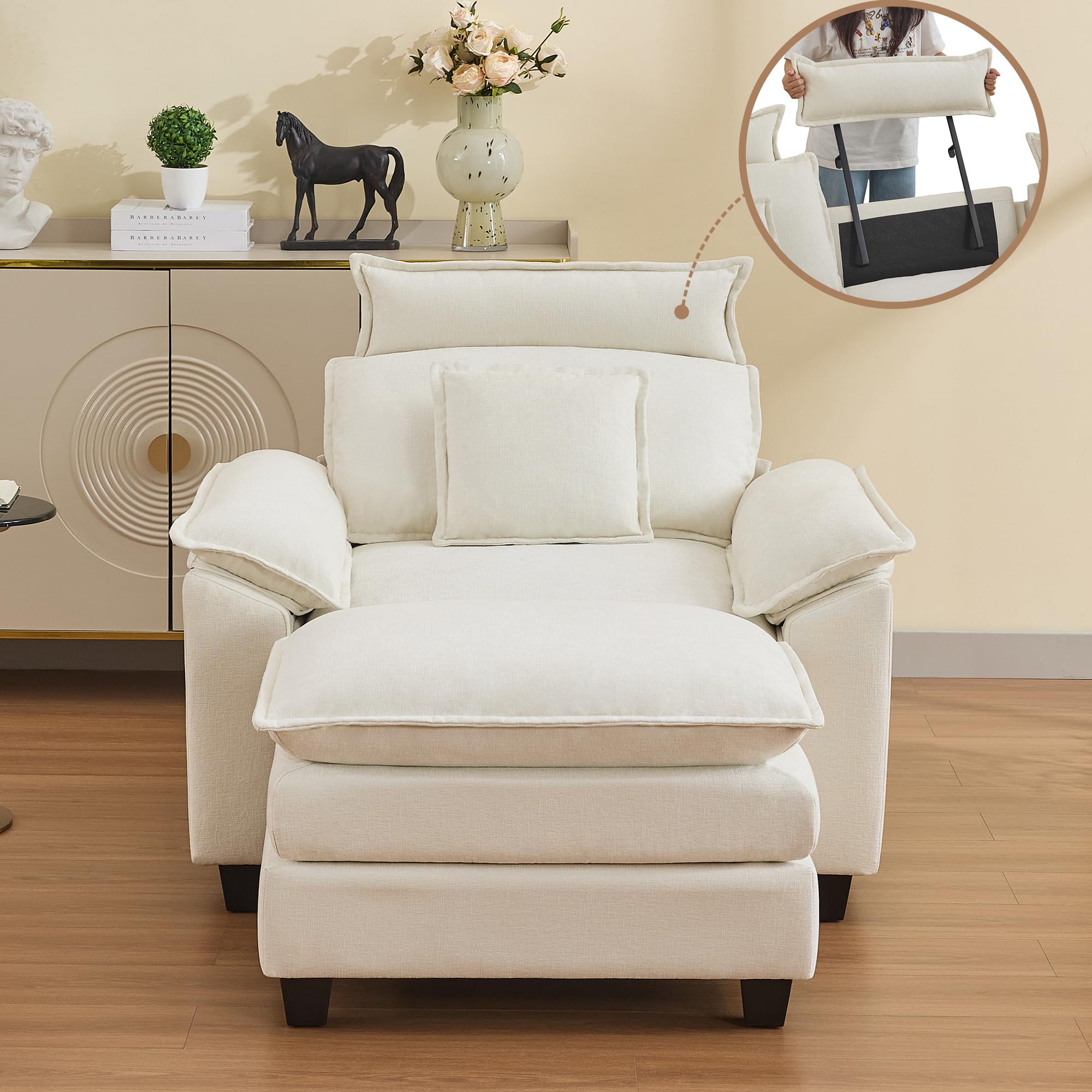 Abbrevi 46 Cloud Oversized Sofa Chair
