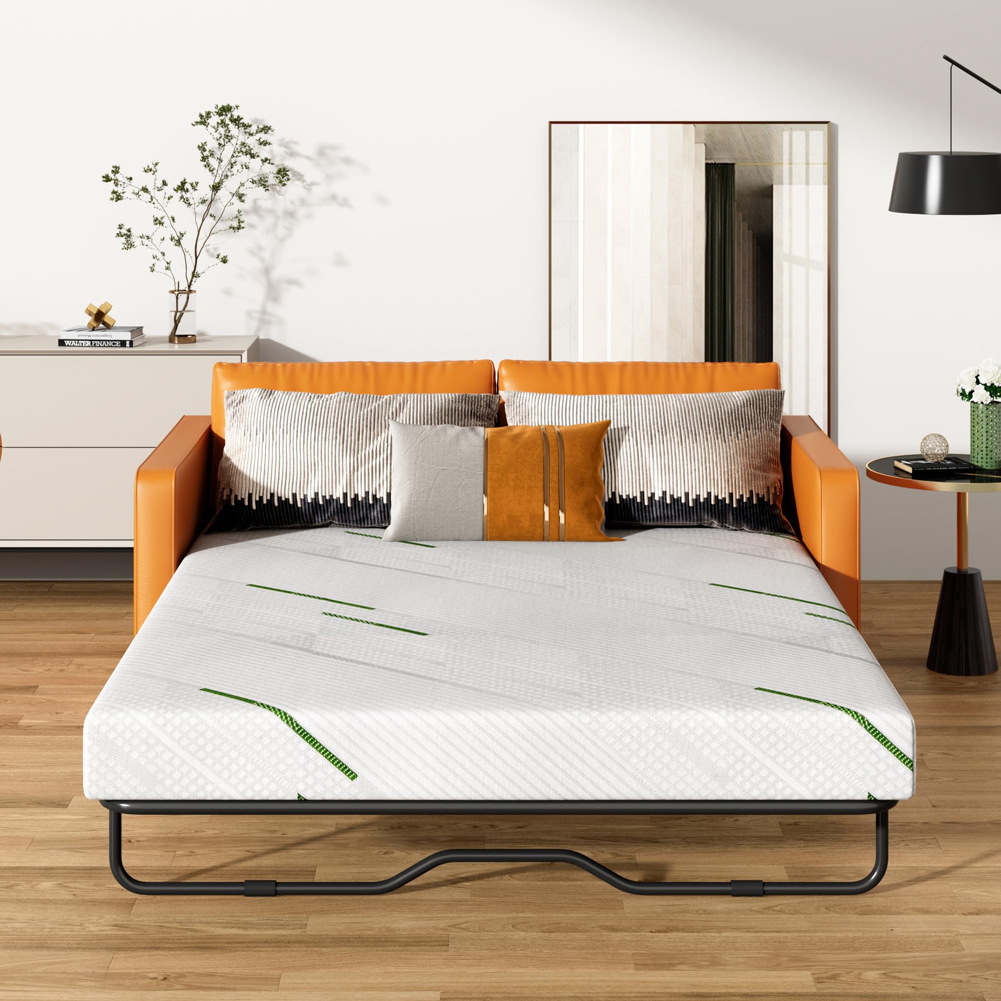 4 Inch Full Size Gel Memory Foam Sofa Mattress Cushion