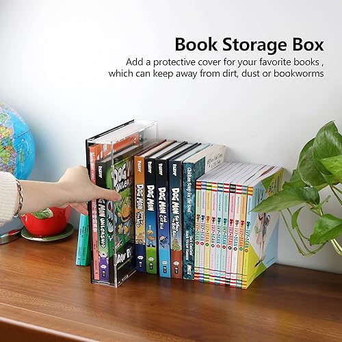 Miniatura 6 de Evron Estuche de exhibición para coleccionables, caja de acrílico transparente, funda de vidrio alternativo para exhibir figuras de acción,