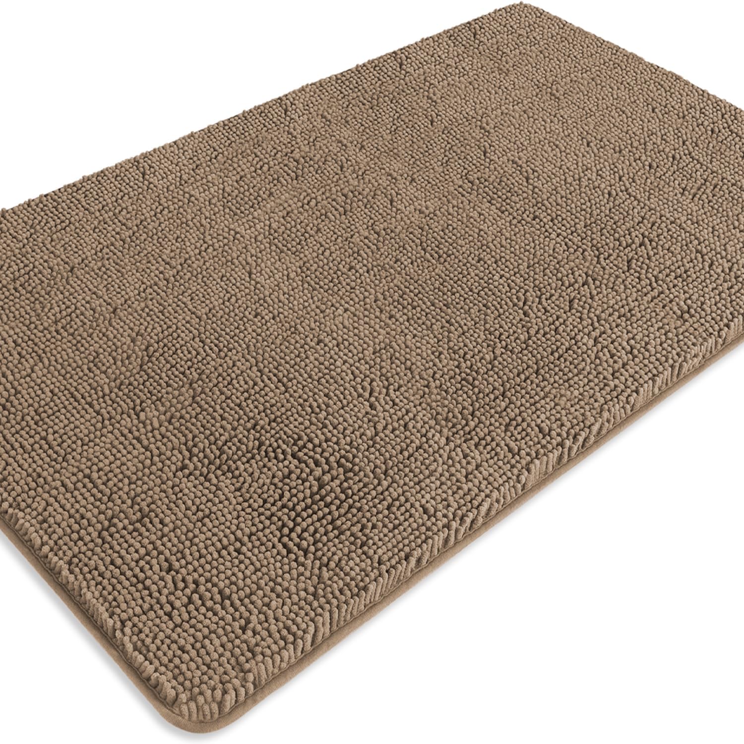 PureSwan Bathroom Runner Rug 30 x 50 Inch – Extra Large Long Bath Mat | Absorbent and Washable Thick Chenille Bath Rug Non-Slip Runner Rug for Bathroom, Shower, Sink(Taupe) — image 1