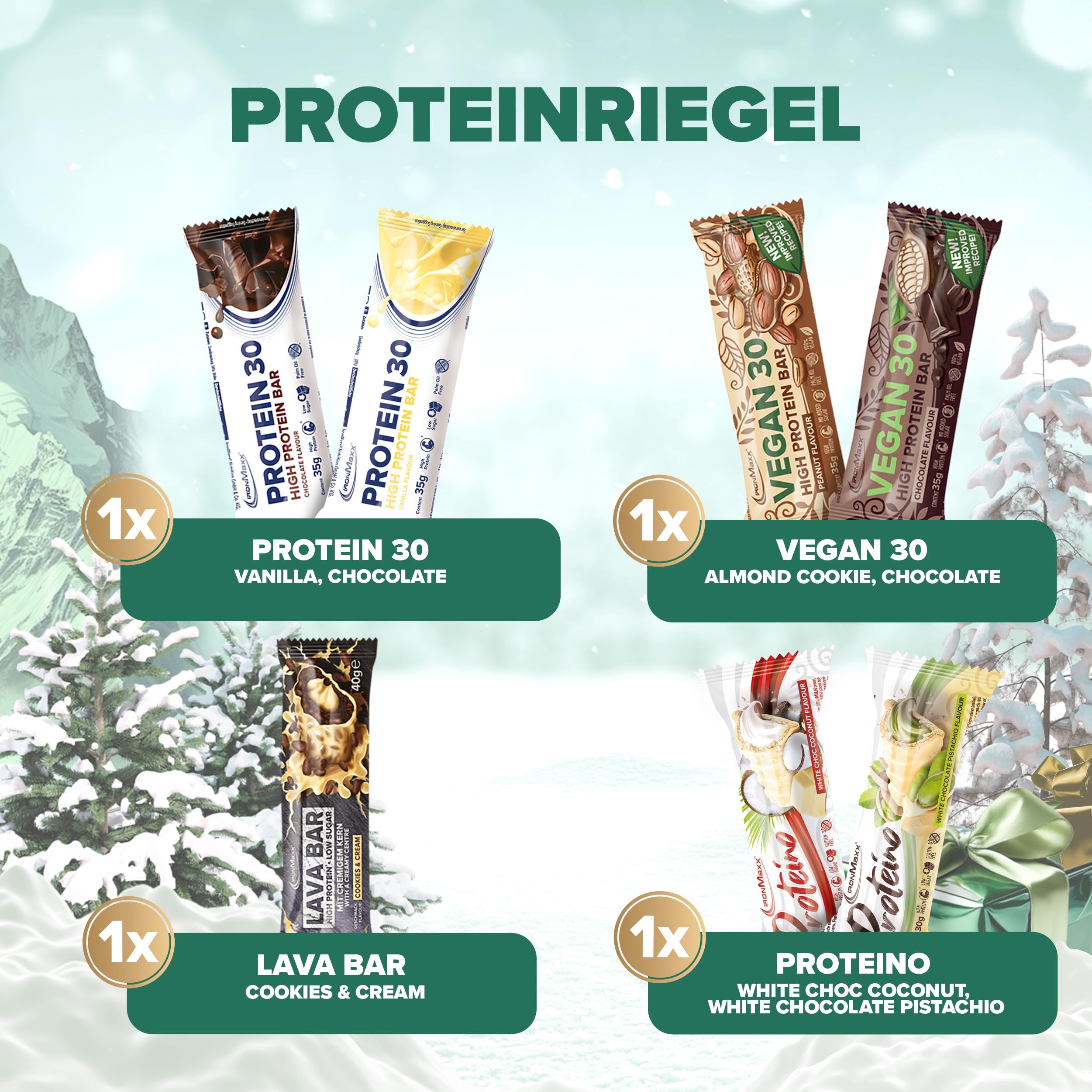 IronMaxx Protein Adventskalender 2025 | 24 sportliche Überraschungen für Fitness-Fans | High Protein Riegel, Shakes & mehr | Limitierte Fitness-Geschenkidee