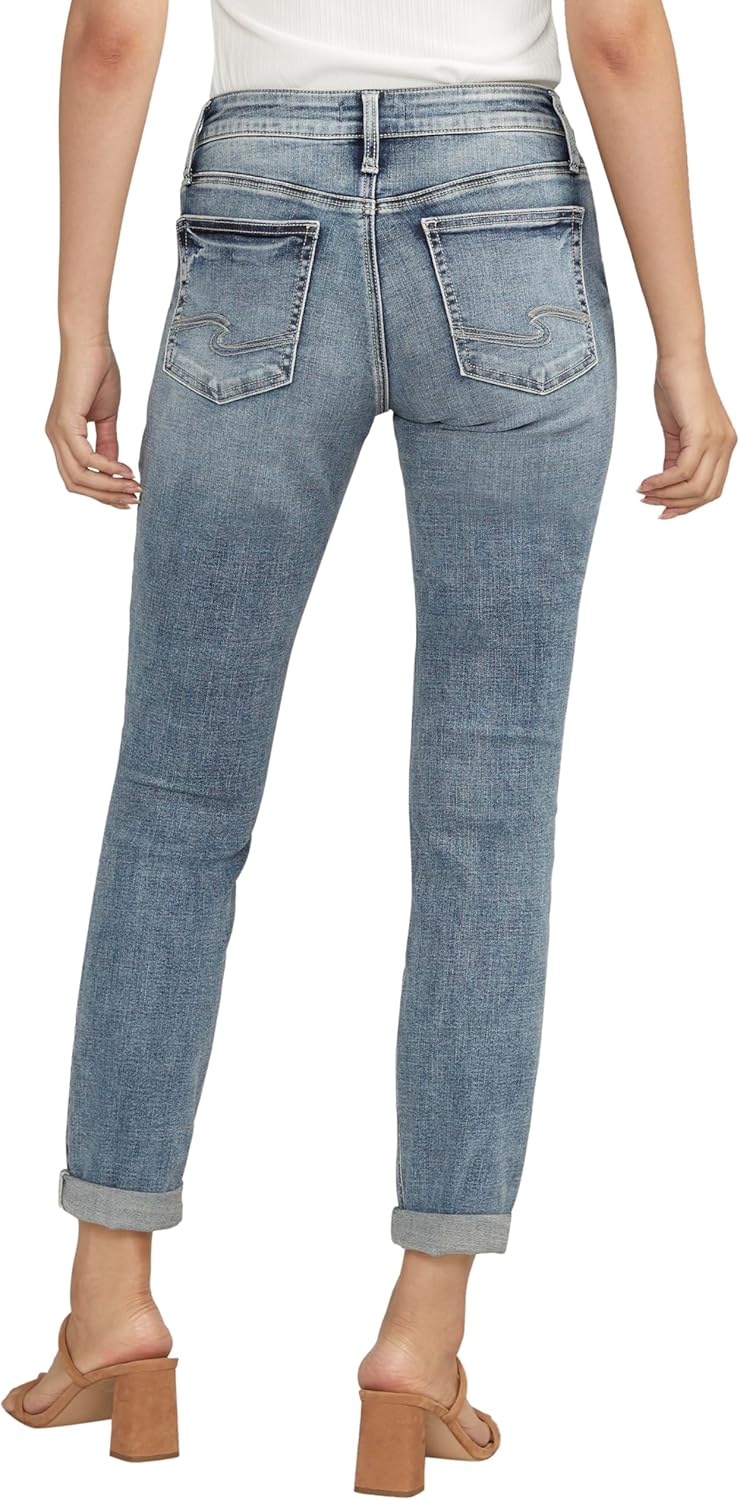 Silver Jeans-Womens Sam Relaxed Boyfriend Fit Jean