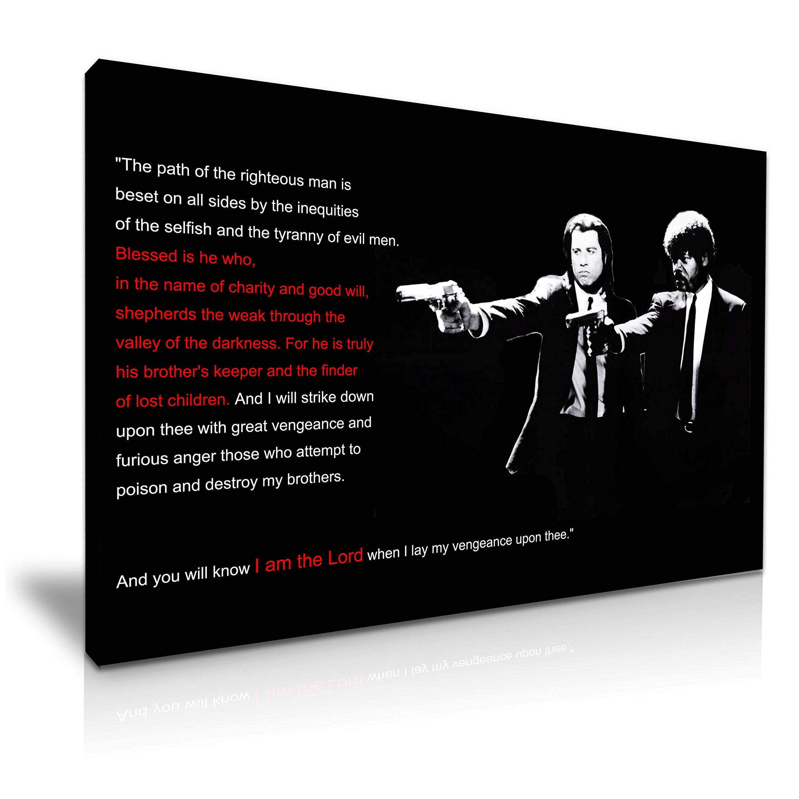 Pulp Fiction Quote Stretched Canvas Wall Art Picture Print 76x50cm