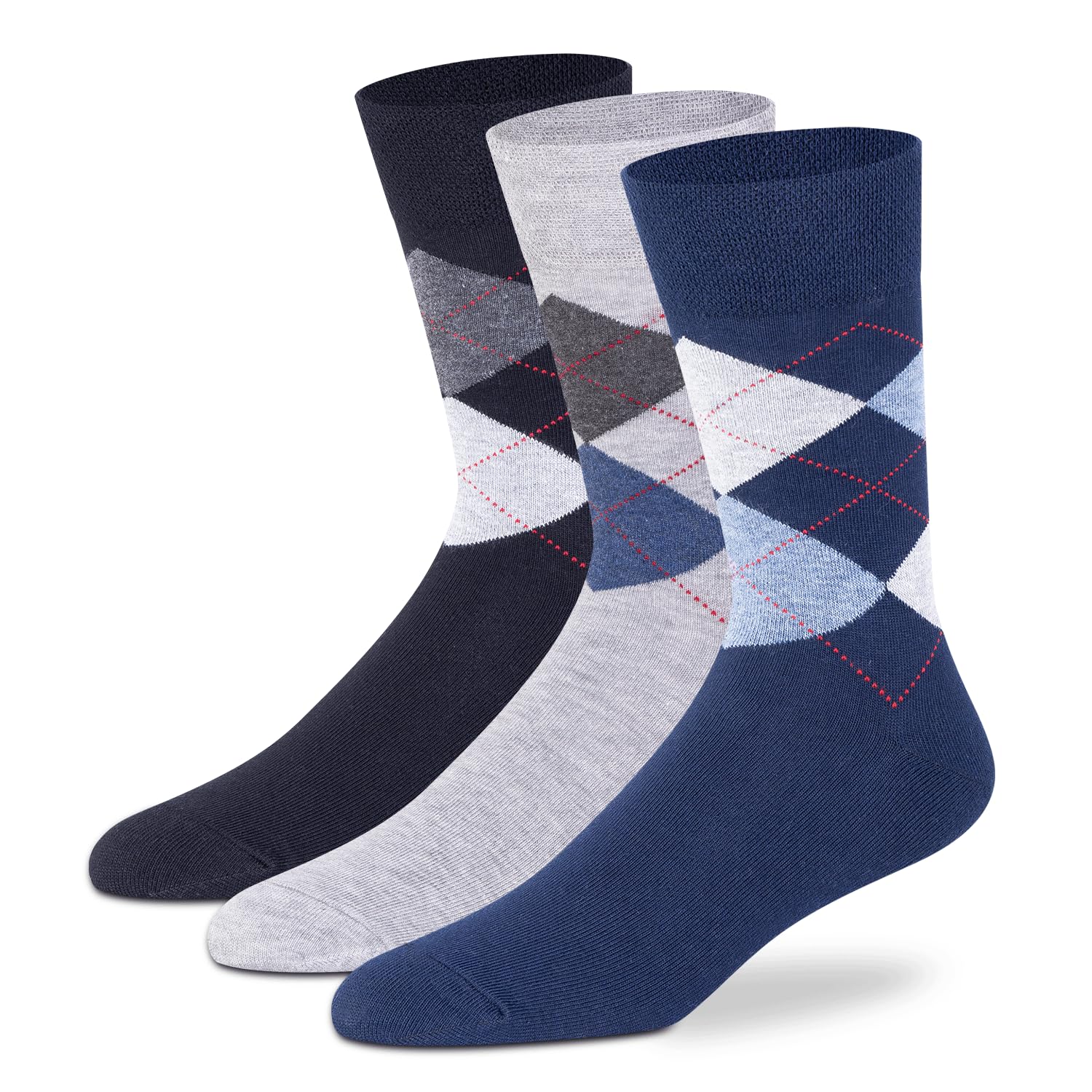 Formal/Office Calf Socks for Men Combo, Made With Breathable, Anti Odour & Moisture Absorbent Combed Cotton, Ideal Socks For Summer (Pack Of 3)-image-49