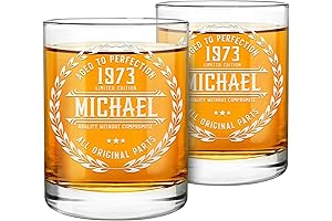 Personalized Whiskey Glasses - Custom Whiskey Gifts for Men
