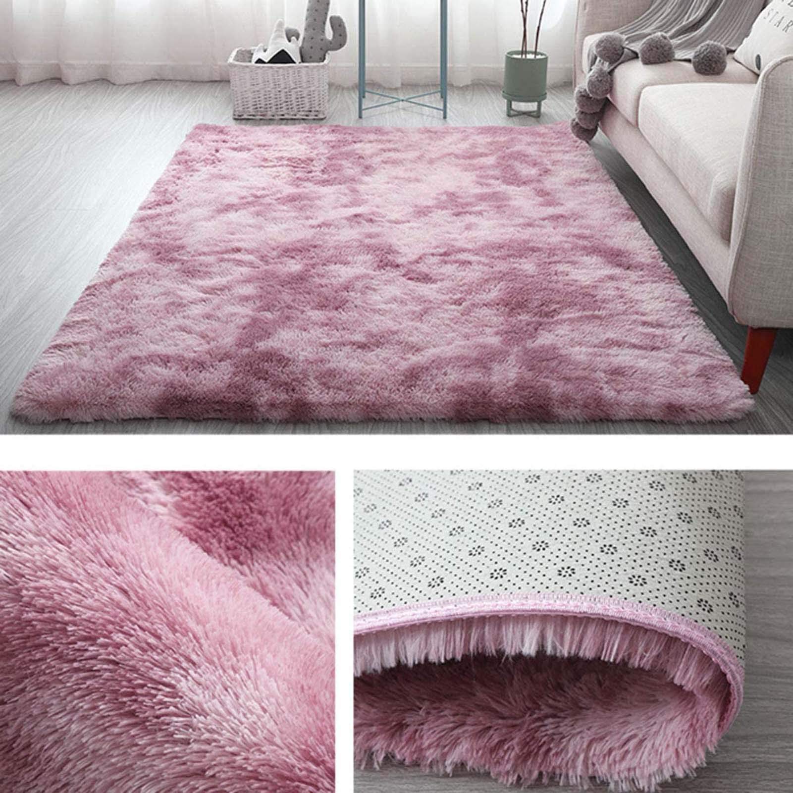 Tapis Moelleux et Doux 100x160cm, Grand Tapis en Fausse Fourrure Duveteuse, idéal pour Le Salon, la Chambre, la Chambre d'enfant et la décoration intérieure.
