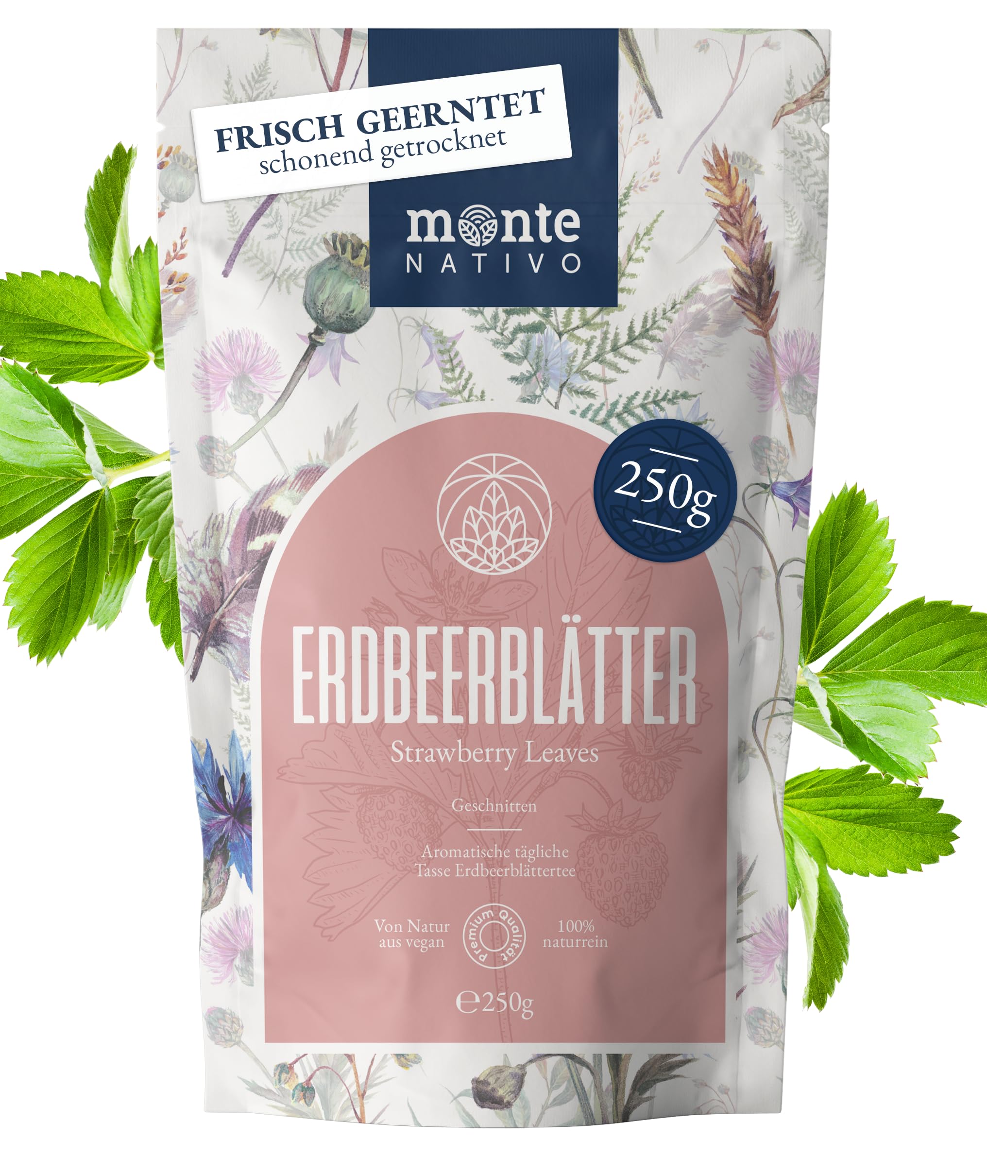 Lemon Balm Tea Monte Nativo (300g) - Gently Dried Lemon Balm Leaves - Aromatic and 100% Pure and Natural Loose Leaf Herbal Tea Without Additives - As a healthy, refreshing infusion — view 40