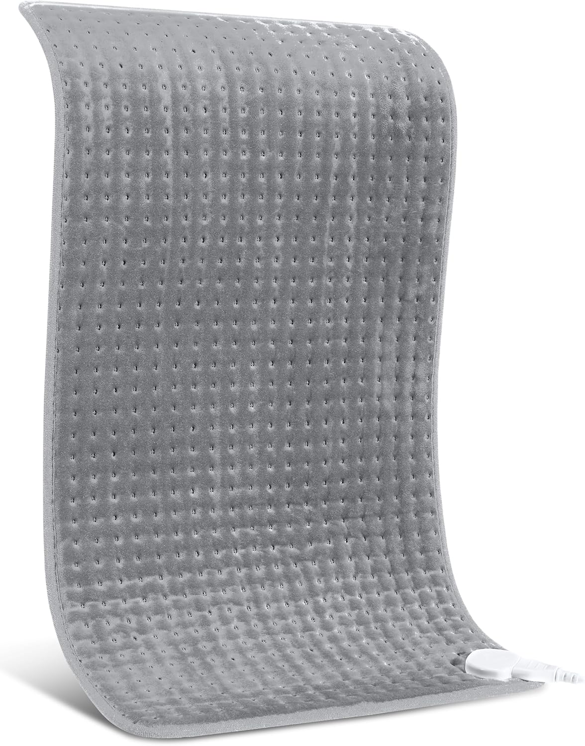 Heating Pad for Back Pain Relief, 17" X 33" XXX-Large Heating Pads for Cramps Neck & Shoulder, Extra XL Electric Heat Pad W/ 6 Temperature Settings,Moist Dry Heat Therapy,2H Auto-Off, Grey