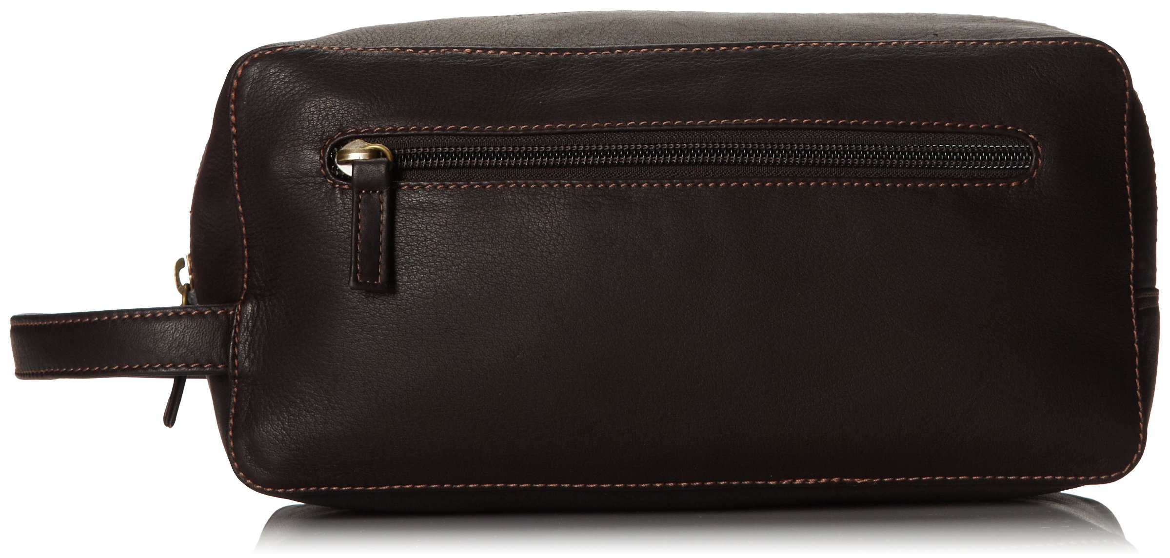 Derek AlexanderSingle Top Zip Travel Case, Brown, One Size, Single Top Zip Travel Case