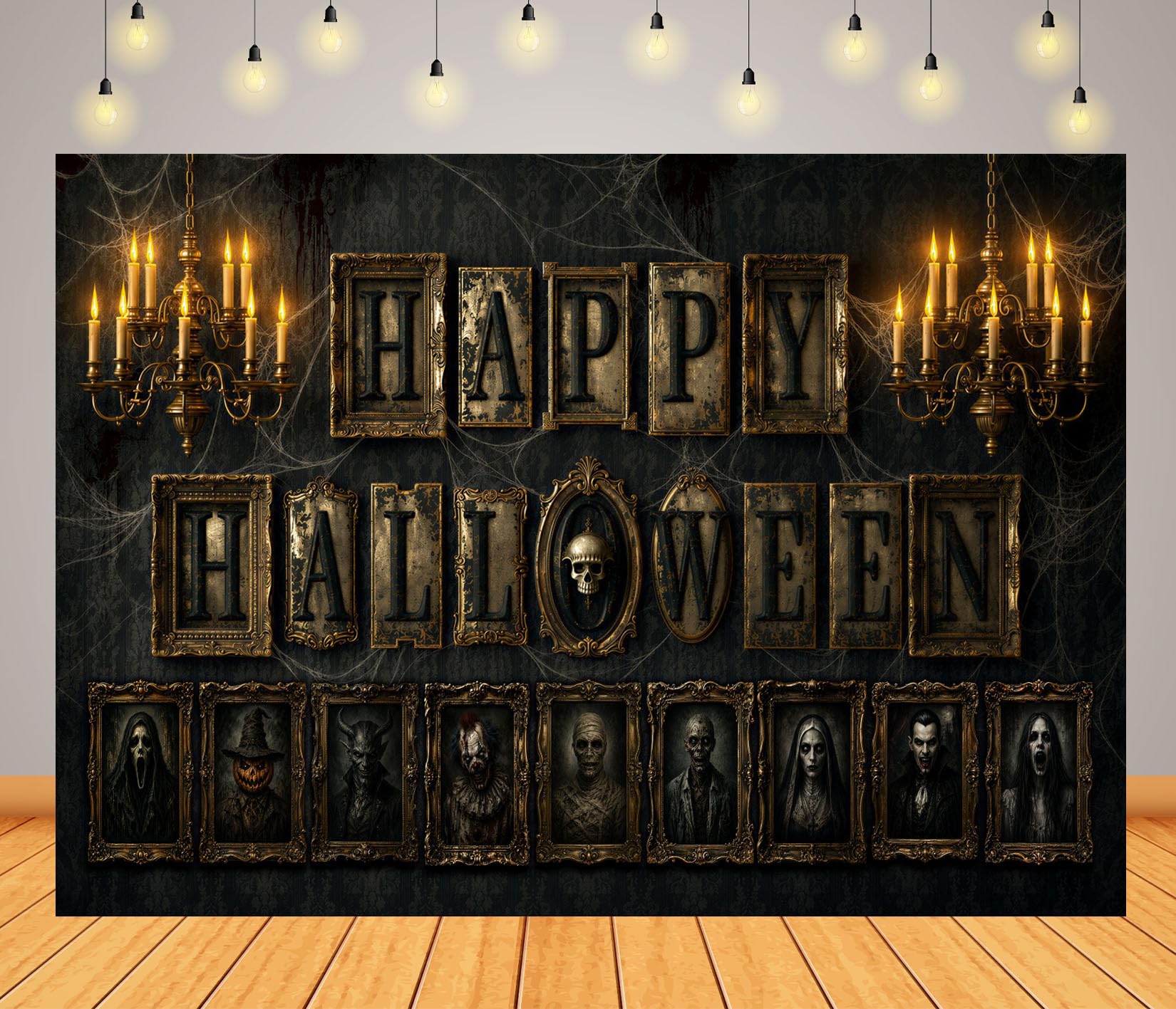 20x10FT (6x3m) Galleria Teschi Antichi Halloween Sfondo Fotografico