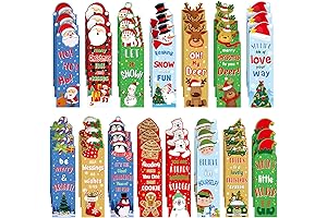 Assorted Scratch and Sniff Christmas Bookmarks for Kids