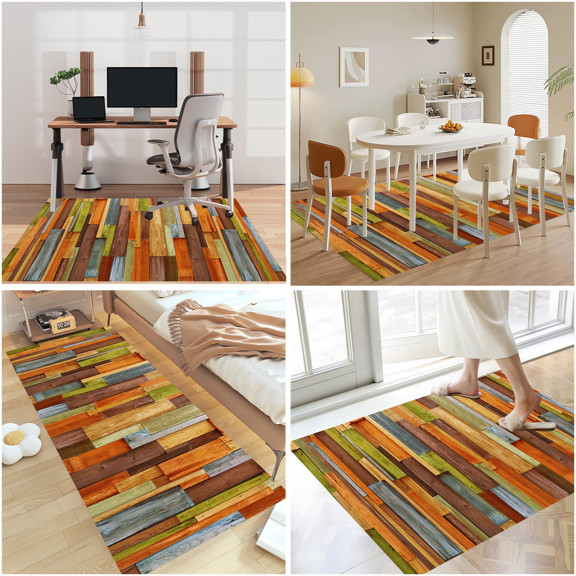 Tapis Chaise de Bureau, Tapis Protection Sol Chaise Bureau Antidérapant, Protège Parquet Fauteuil à roulettes pour Sols Durs, Tapis Fauteuil Bureau, Tapis Gaming Sol Facile à Nettoyer 130 x 150 cm