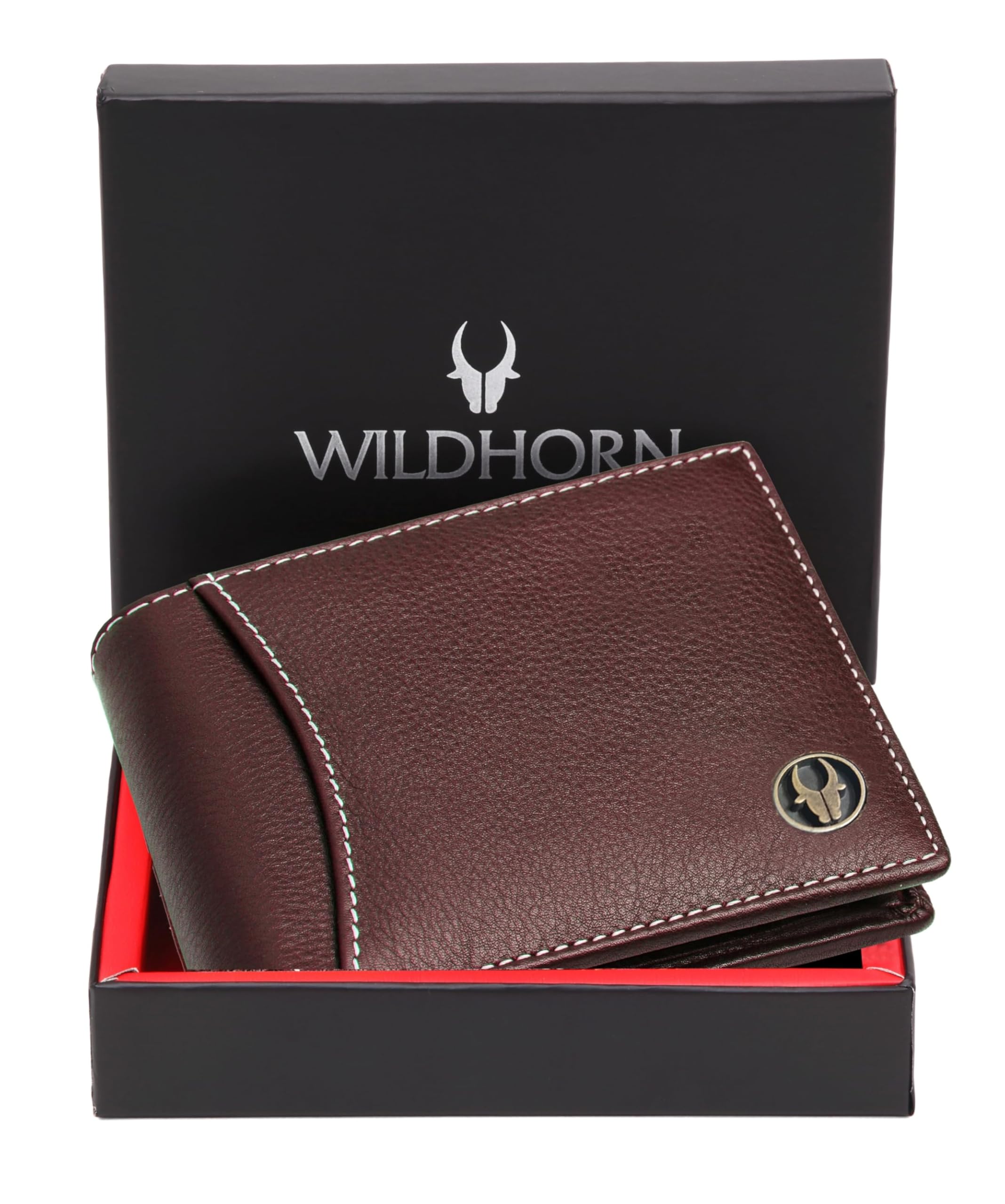 wildhorn Rfid Protected Leather Wallet For Men, Maroon-picture-11