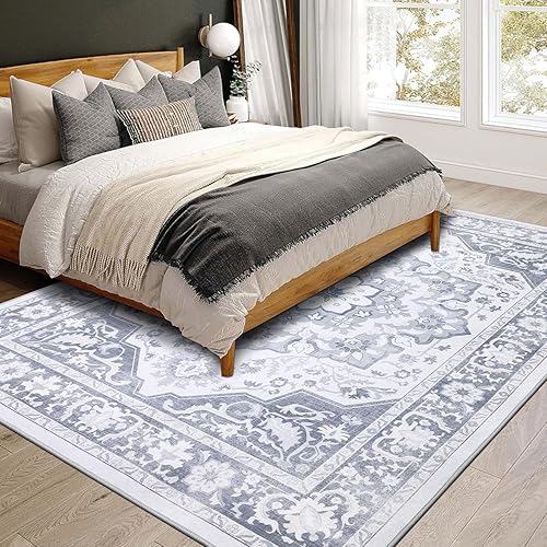 Miniatura 2 de Topotdor Alfombra lavable a máquina de 6 x 9 pulgadas, ultrafina, con respaldo antideslizante, alfombras plegables para sala de estar, dormitorio,