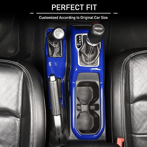 Vista 55 de JeCar Cubierta de panel para palanca de cambios de palanca de cambios de consola central para Jeep Wrangler JL JLU Gladiator JT 2018-2025+ Textura