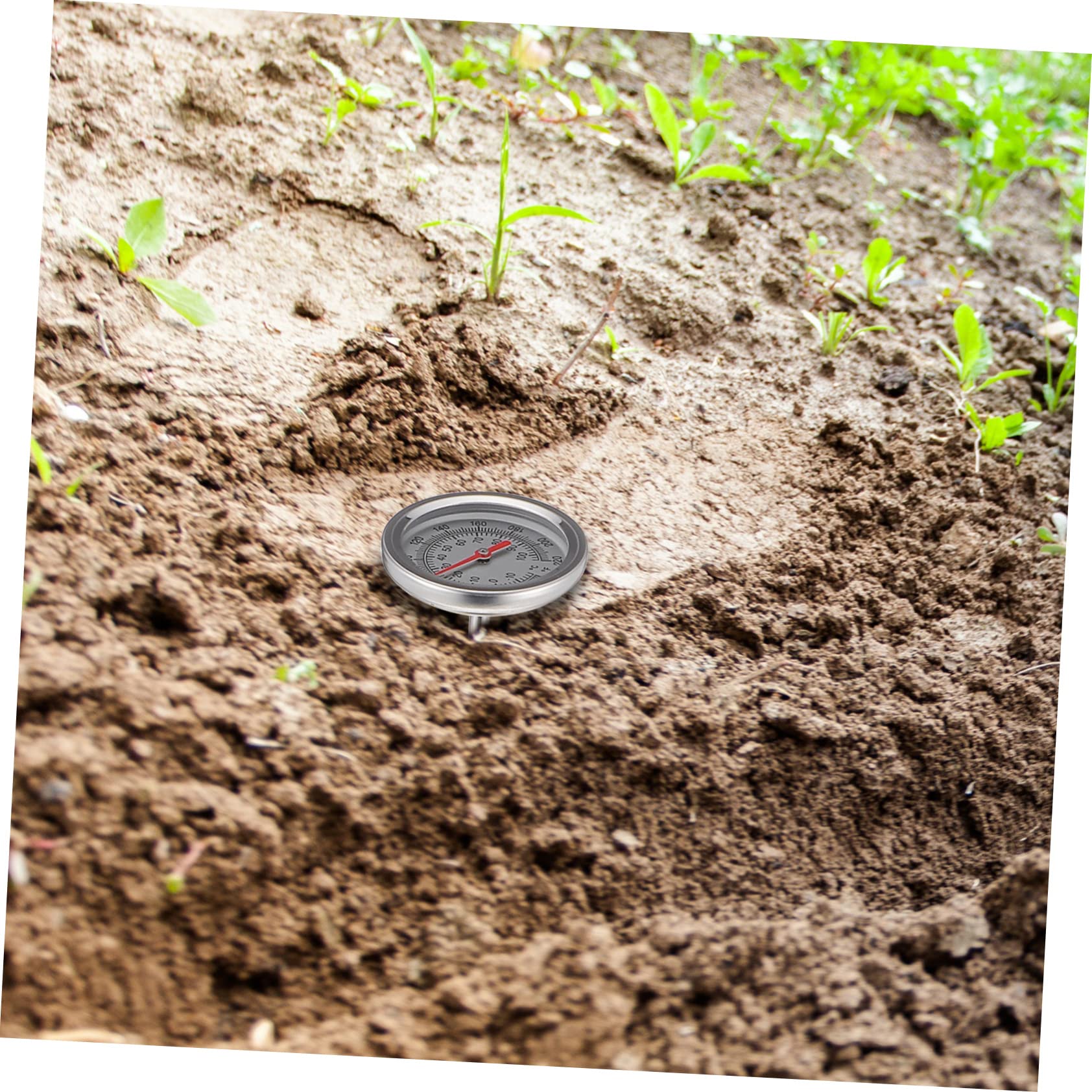 Happyyami 3 Pièces thermomètre de Sol thermomètre intérieur Mural Compost Sol Compost s prolongé détecteur de Un Verre