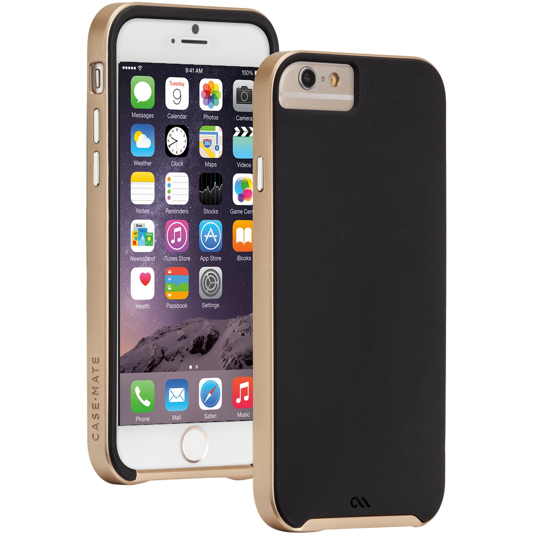 Case-Mate iPhone 6 Slim Tough - Black/Gold
