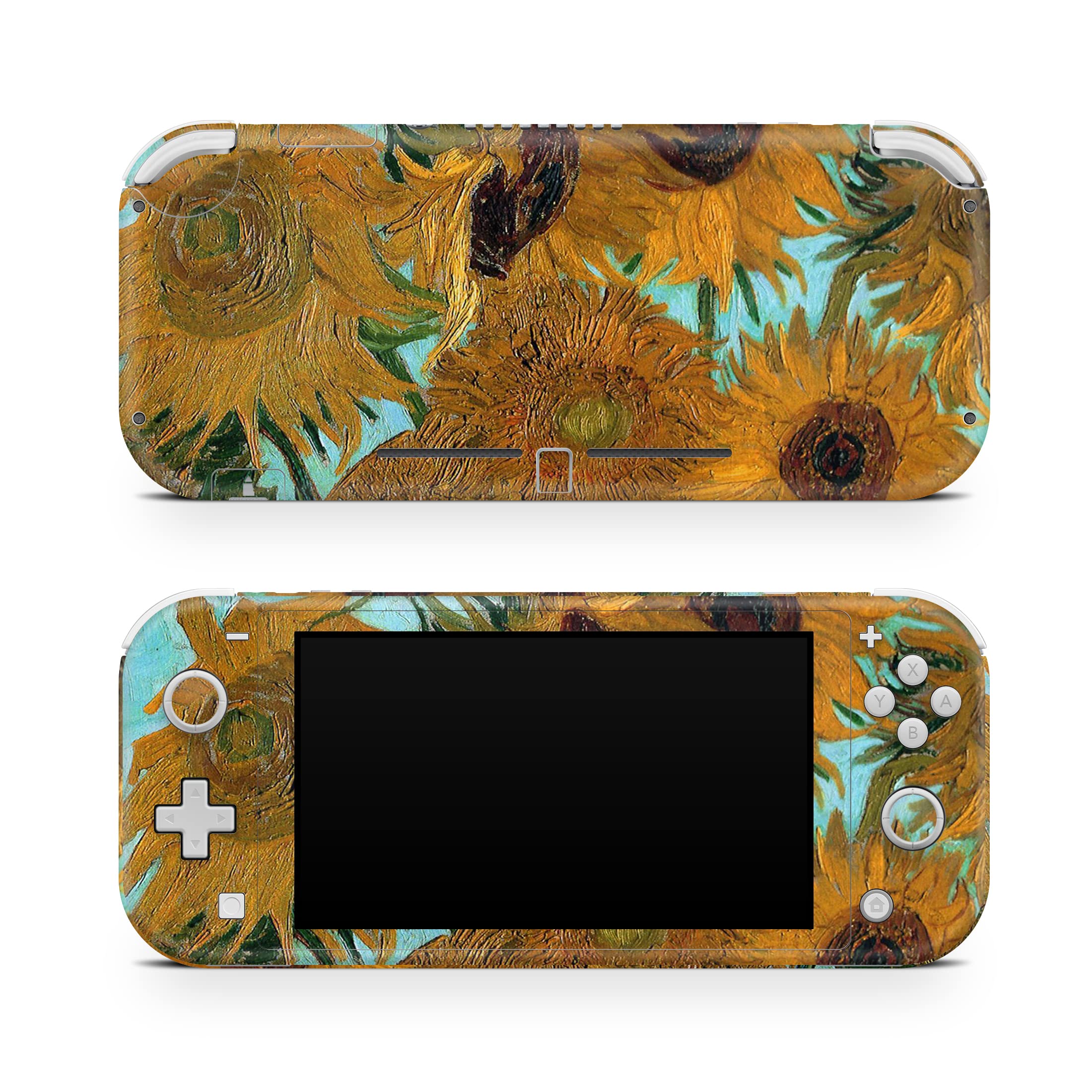 TACKY DESIGN Kawaii Sunflowers Skin Compatible with Nintendo Switch lite,Van Gogh Art Switch lite Stickers Vinyl 3m Decal Cute Full wrap Cover