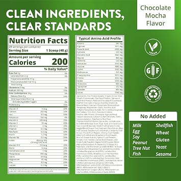 MRM Nutrition Veggie Meal Replacement Protein - 28 Servings | Vanilla Bean Flavored, 22g Vegan Protein for Women & Men, Macronutrient Formula with Enzymes & Amino Acids