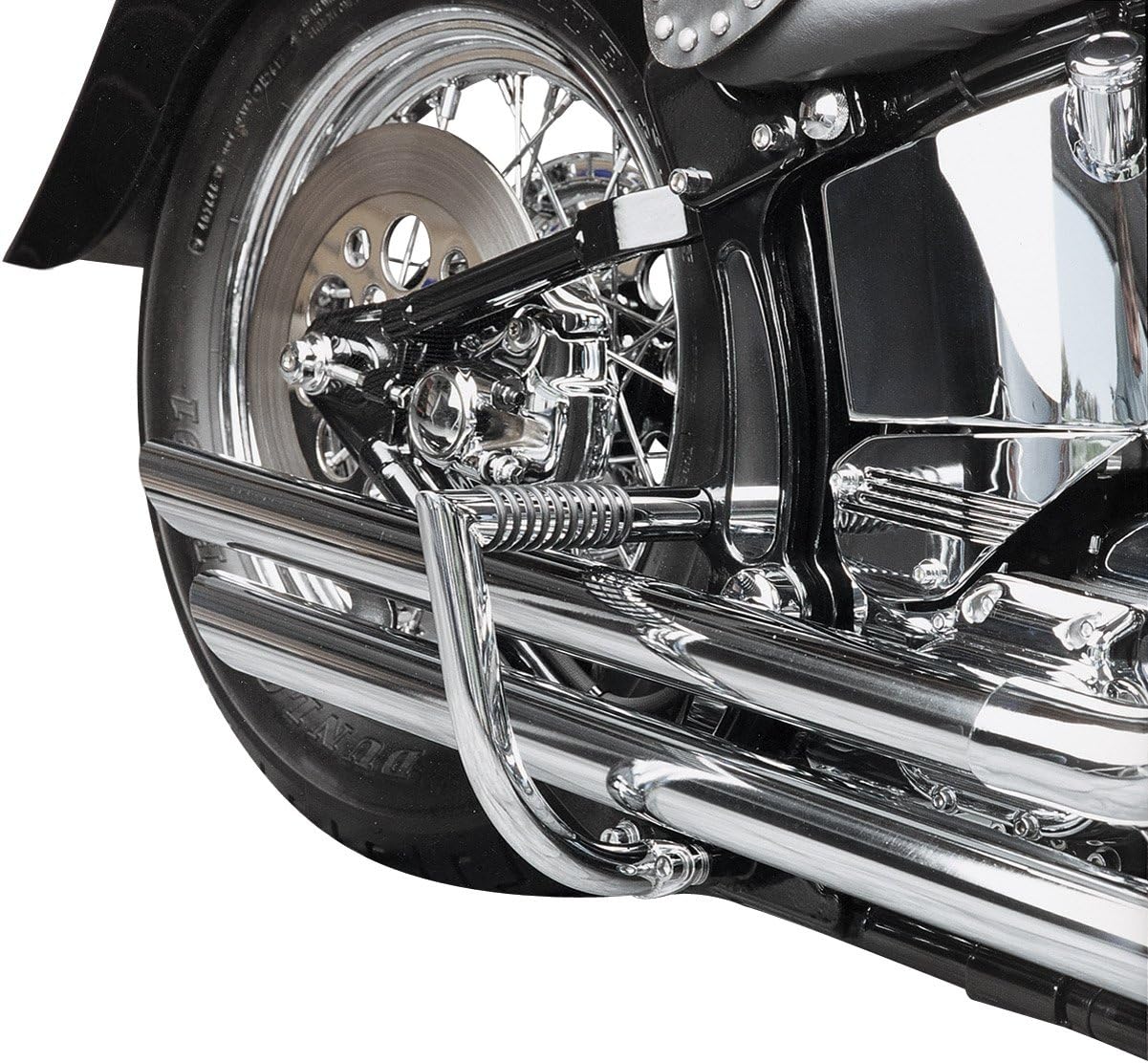 LINDBY 203 Chrome Rear Linbar Highway Bar (Fits 1996-2016 Harley-Davidson Flst/Fxst Softail Models)
