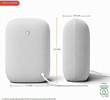 Haut-parleur Audio Bluetooth Google - Diffusion de Musique Sans Fil, Son Puissant, Assistant Intégré, Connectivité Wi-Fi et Bluetooth, Contrôle de Maison Intelligente, Appariement Stéréo - Craie - 4