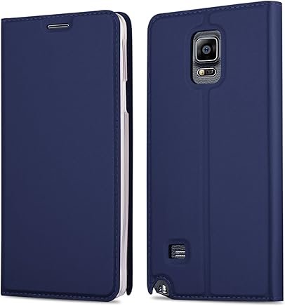 Cadorabo Funda Libro para Samsung Galaxy Note 4 en Classy Azul Oscuro ? Cubierta Protecc?on con Cierre Magn?tico, Tarjetero y Funci?n de Suporte ? Etui Case Cover Carcasa Cadorabo Funda Libro para Samsung Galaxy Note 4 en Classy Azul Oscuro ? Cubierta Protecc?on con Cierre Magn?tico, Tarjetero y Funci?n de Suporte ? Etui Case Cover Carcasa