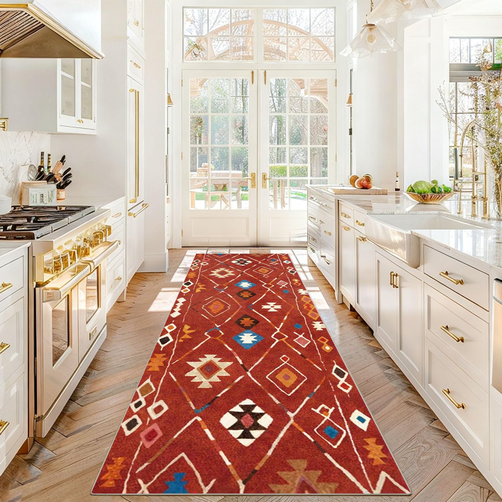 Dywanik kuchenny Antypoślizgowy zmywalny 70 x 200 cm Dywan Długi korytarz Dywan Wejście Wewnętrzne
