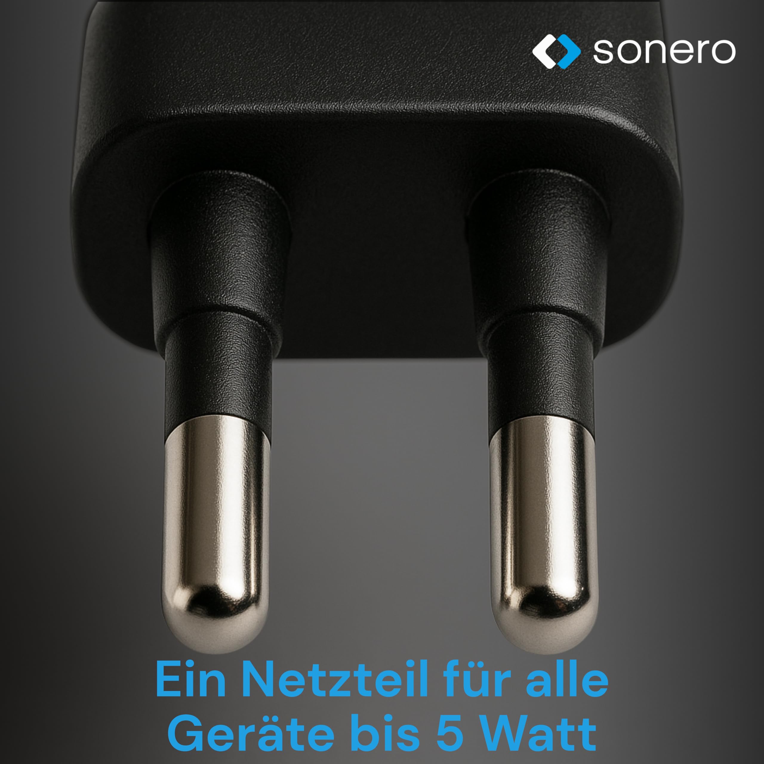 Sonero Ładowarka USB A, adapter wtyczki, zasilacz sieciowy 5 W, kompatybilna z FireTV Stick, Raspberry Pi, koncentratorem, głośnikiem, UVM, ładowarką, czarna