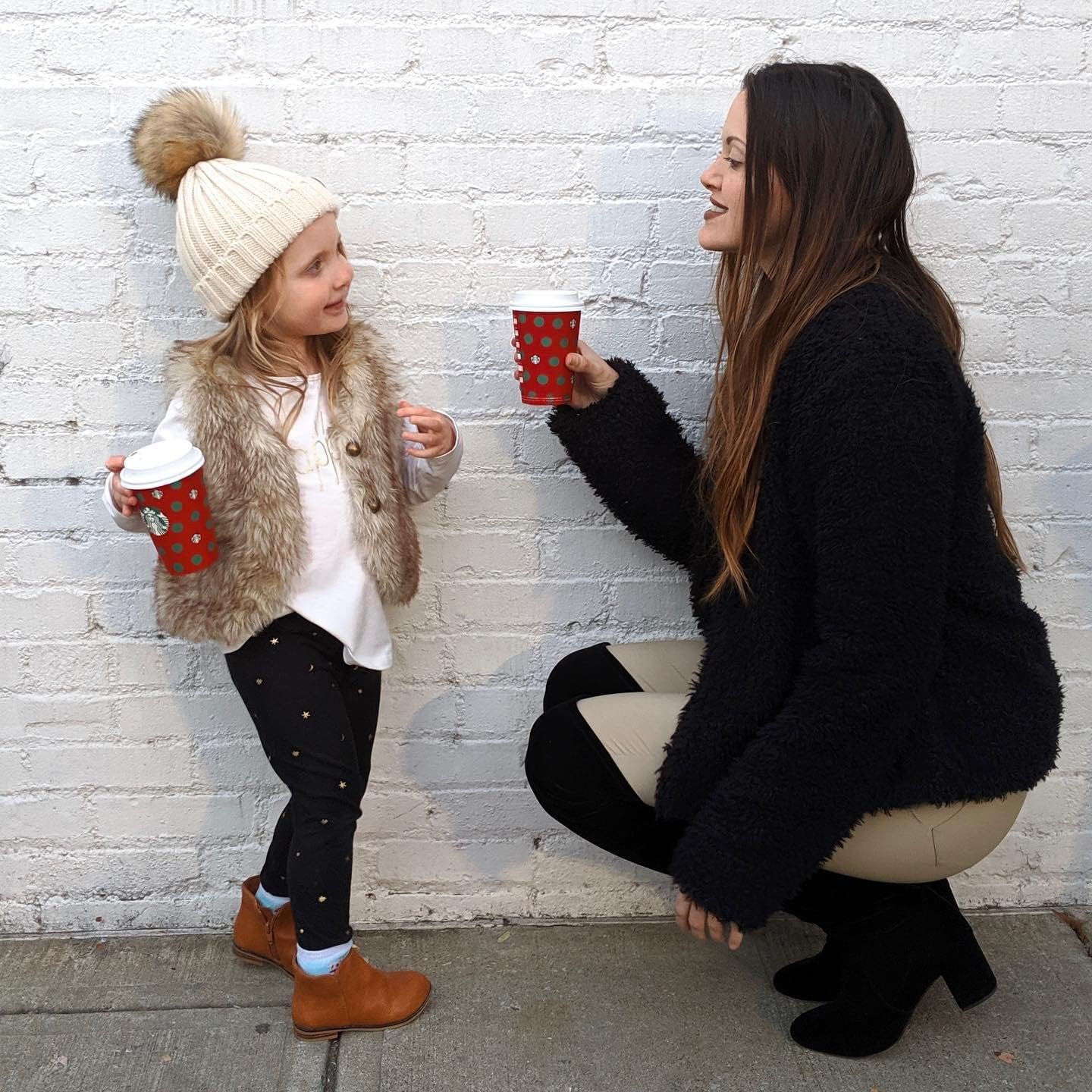 FURTALK Kids Winter Hat Toddler Knitted Beanie with Faux Fur Pom Poms for Baby Girls Boys - Image 4