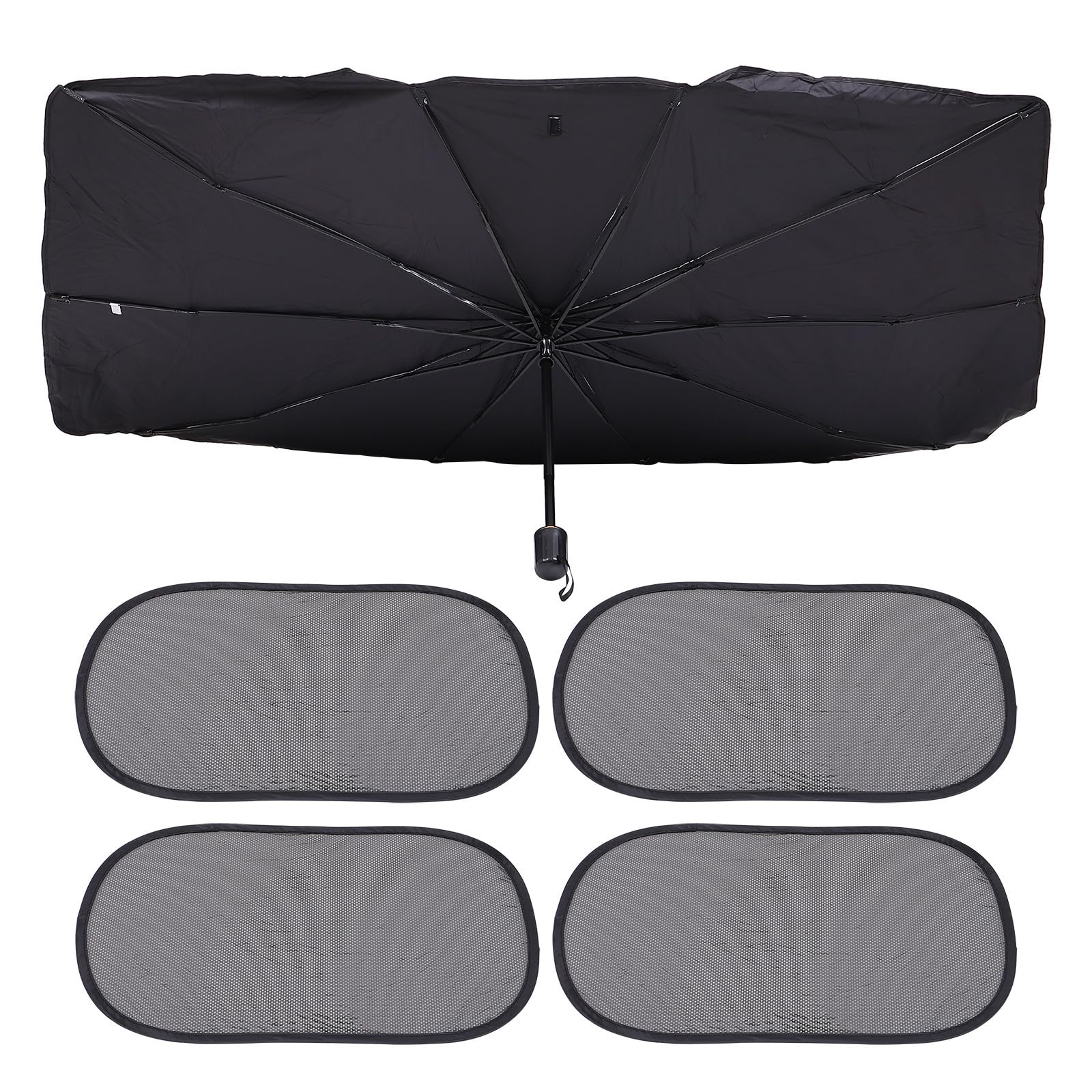 Parapluie Pare-Soleil pour Véhicule 1 Set, Pliable en Acier