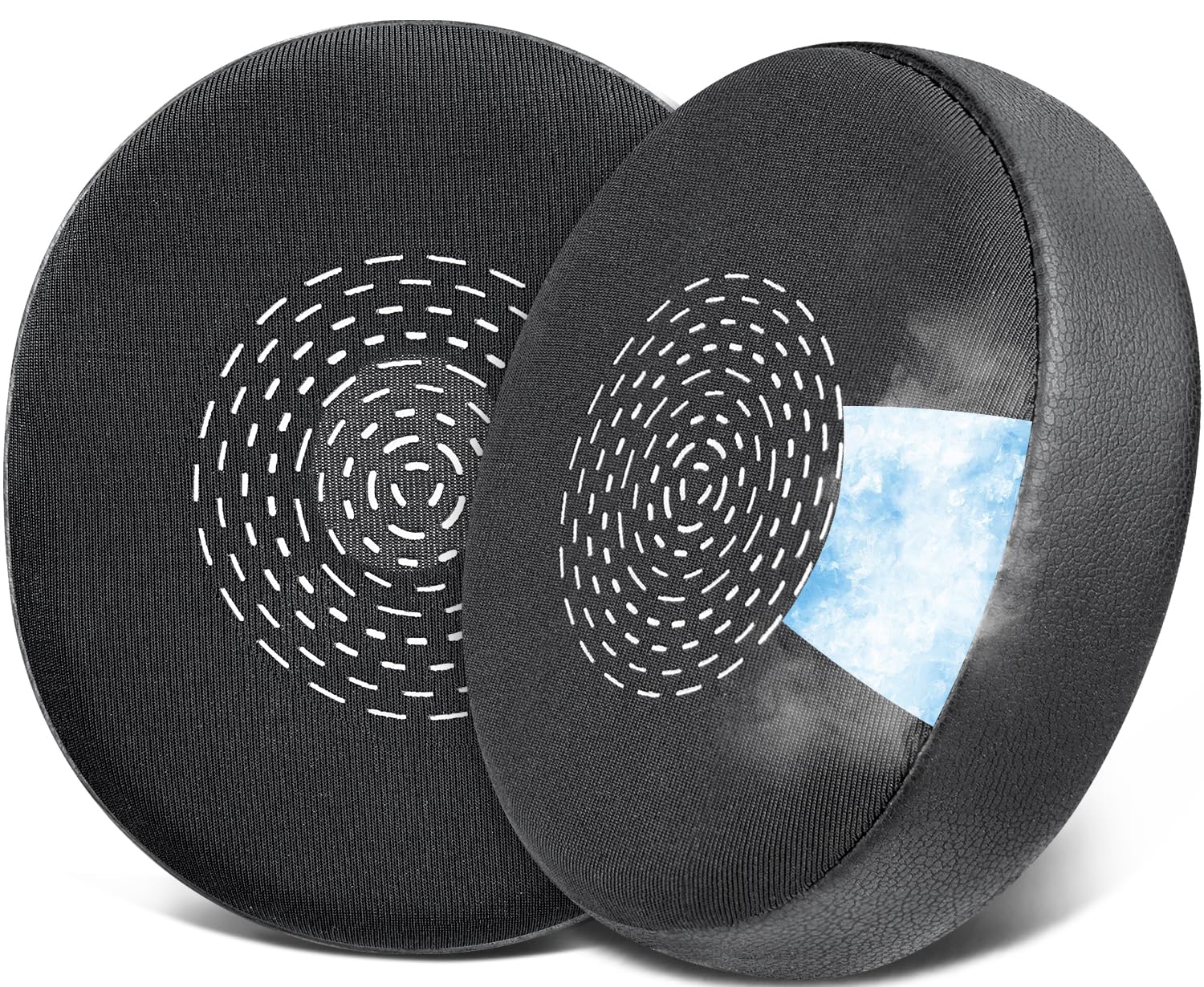 SOULWIT Cooling Gel Earpads Replacement for Jabra Evolve2 75 PC Wireless Headset (Do Not fit Evolve 75), Ear Pads Cushions with Ice Silk Fabric, Noise