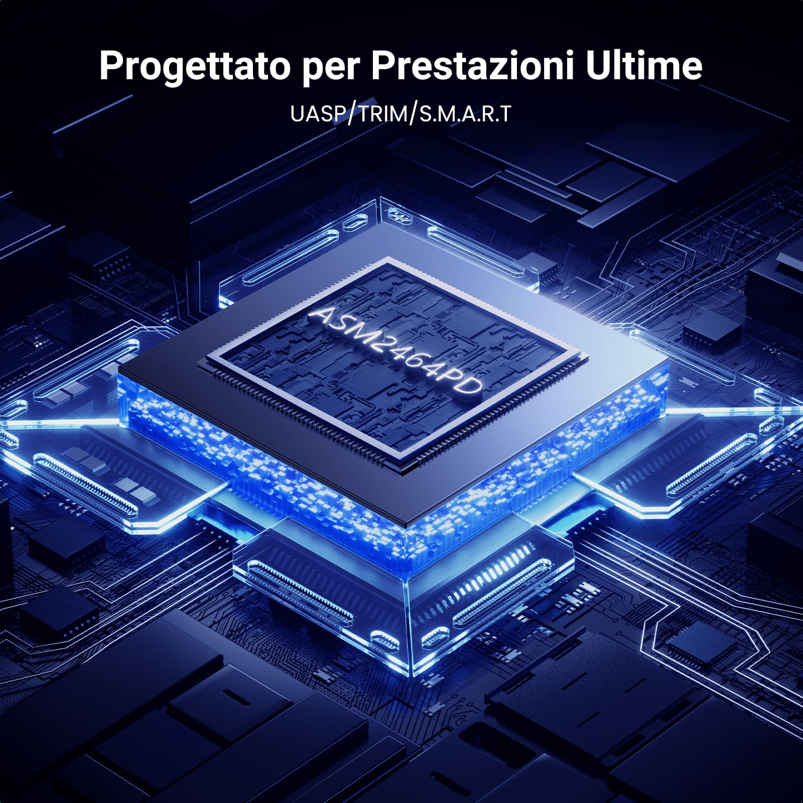 UGREEN Alloggiamento SSD M.2 NVMe, Enclosure NVMe da 40 Gbps con USB4, [guscio in alluminio Lager e ventola PWM], supporto UASP e TRIM, alloggiamento M.2 compatibile con chiavi M & M+b e dimensioni in